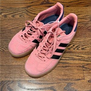 Adidas Women's Pink and Black Sneakers